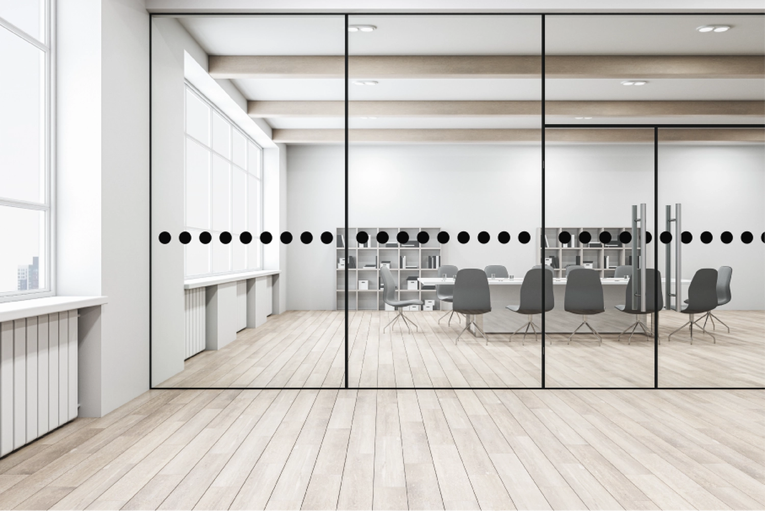 Druckwelt - Tuncay Denizci, Jalousien für Bürofenster aus Glas